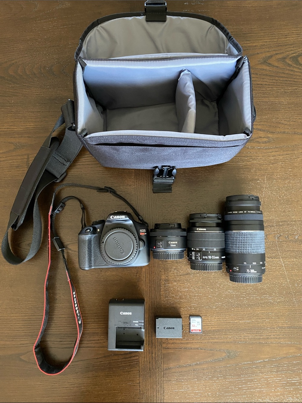 Canon EOS Rebel T6 DSLR Camera – Complete 3-Lens Bundle